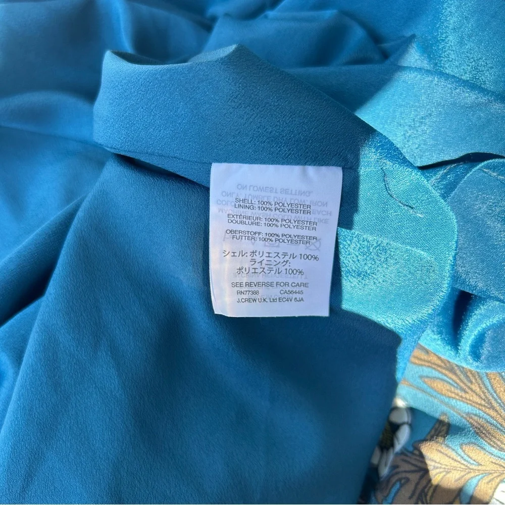 J. Crew Floral Print Dress - Black, Purple, Green - Picture 14 of 14